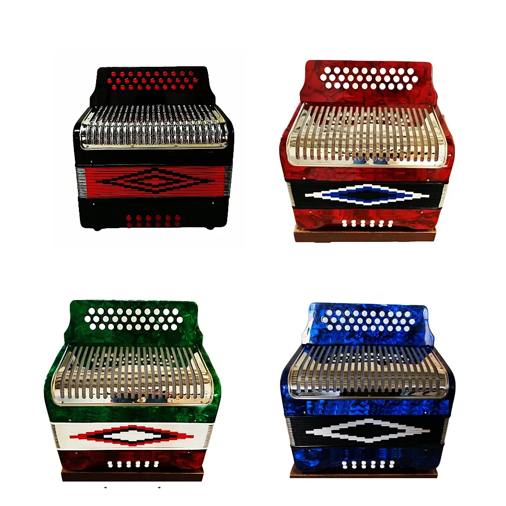 JELO IRT-C10 High-End 31-Button Keys 12-Bass Diatonic Button Accordion