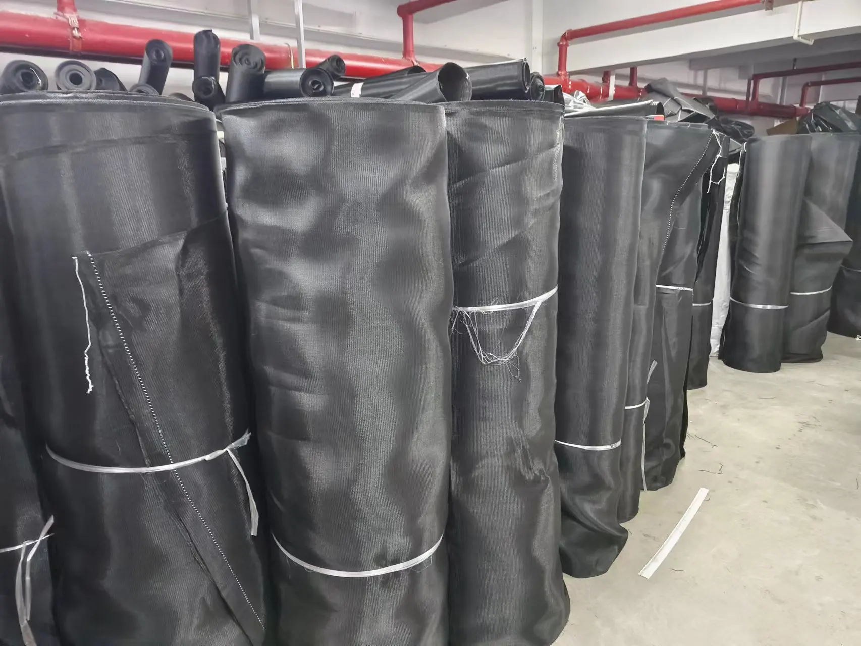 Mushroom growing net application for the bed frame of button mushroom cultivation racks 1.45m*34m