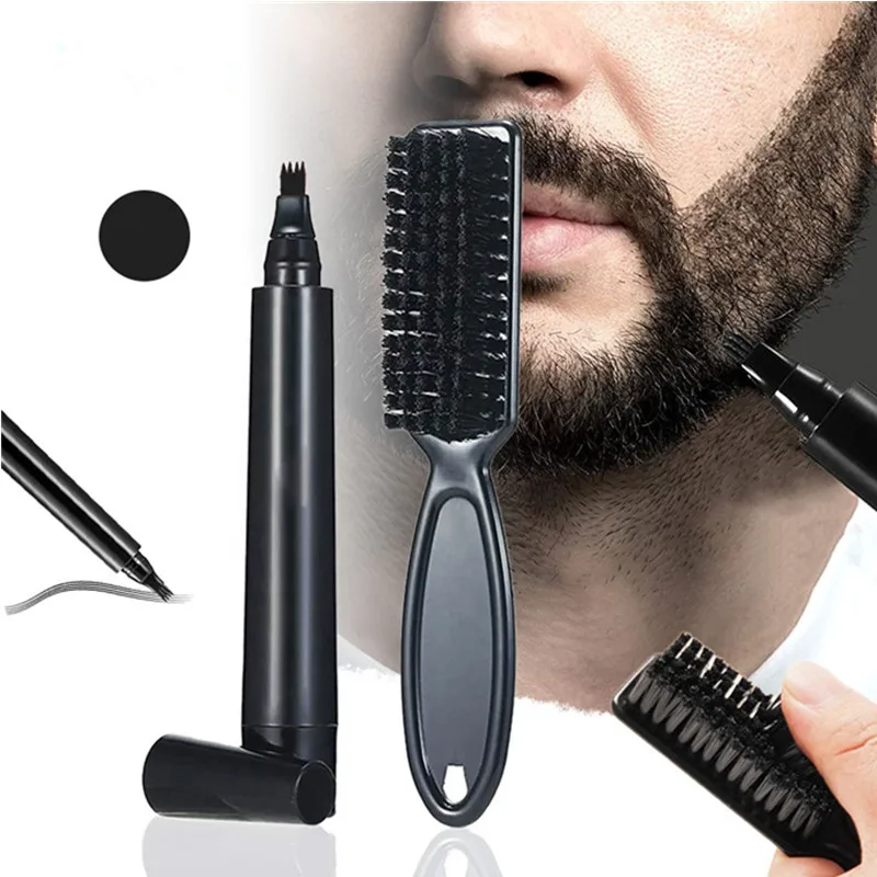 For Men beard care set styling beard line shaping tool template hair comb plastic beard shaper