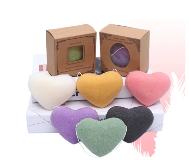 
Biodegrade Activated Natural Konjac Facial Sponge Aloe Charcoal Teardrop Private Label Face Cleansing Exfoliating Sponge 