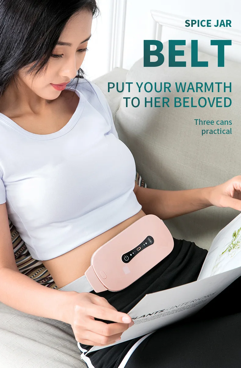 Menstrual cramp warming belt heating pad USB portable warmer rechargeable waist heater electric waist heating pad belt NoAging