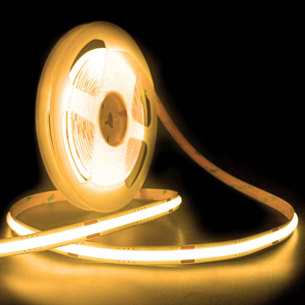 Новый дизайн 480 чип высокой плотности без светодиодной точки яркая гибкая светодиодная лента COB