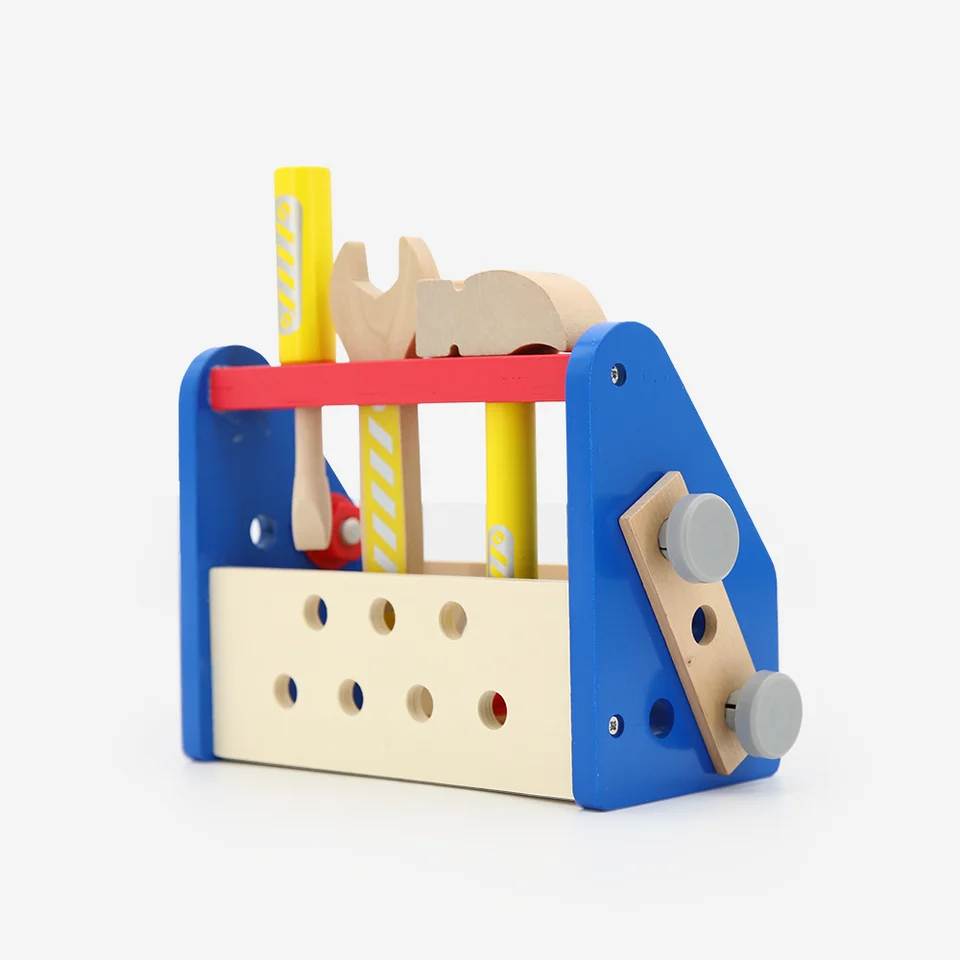 Portable Cartoon Kids Baby Wood Repair Set Tool Multifunctional Educational Puzzle Toy