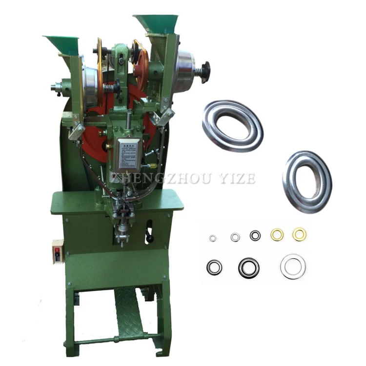 Automatic Metal Jeans Eyelet Button Punch Attaching Pressing Machine Fully Auto Plastic Snap Button Fastener Fastening Machine