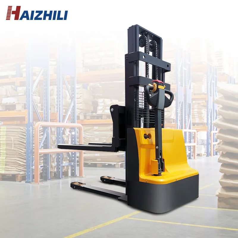 Loading equipment automatic stackers hand fork material self hydraulic electric forklift stacker