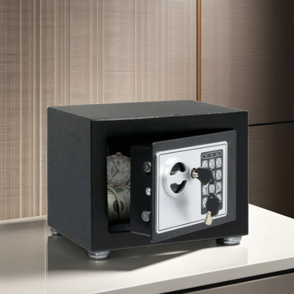 Mini Digital Metal Money Safe Electronic Fireproof Security Safe box compact Metal Office Safe Box Hotel Safe Box