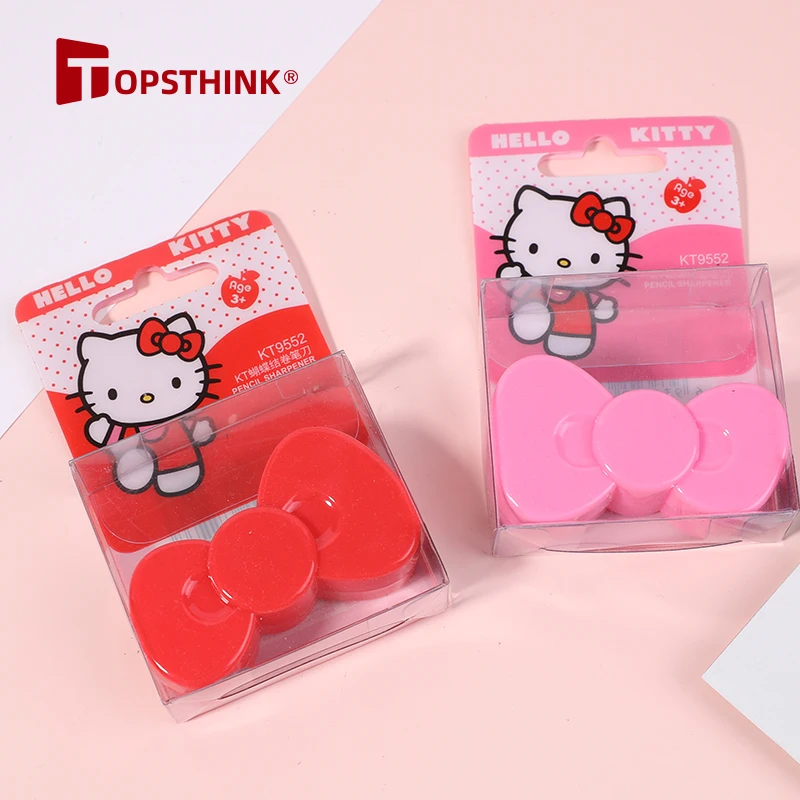 Topsthink Girl Student Stationery Cute Bow Shape Girl Gift for School Office Supplies Pencil Sharpener for Kids