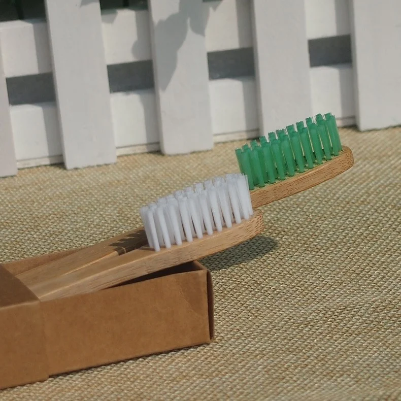Biodegradable Hotel Disposable Wholesale  Bamboo Toothbrush for Adult Oral Care