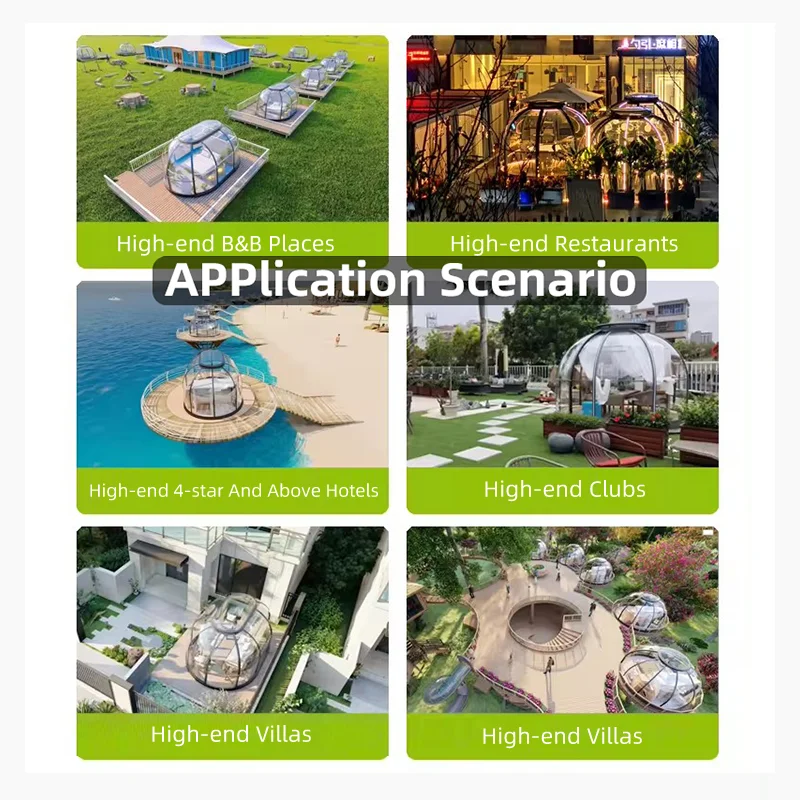 Dome Structure Modular Splicing Structure Windproof And Waterproof Bubble Tents For Sale Hotel Transparent Tent