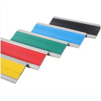 Made in China PVC stair front edge anti-slip strips L shape stair decorative strips