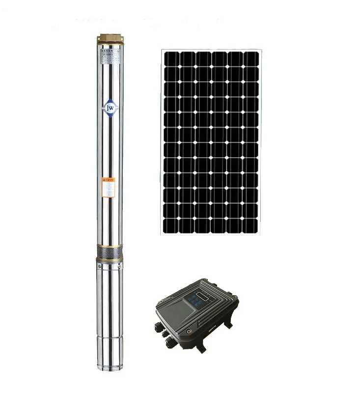 
JW 4Inch Solar DC good sale Custom Design deep well Brushless Water Pump 