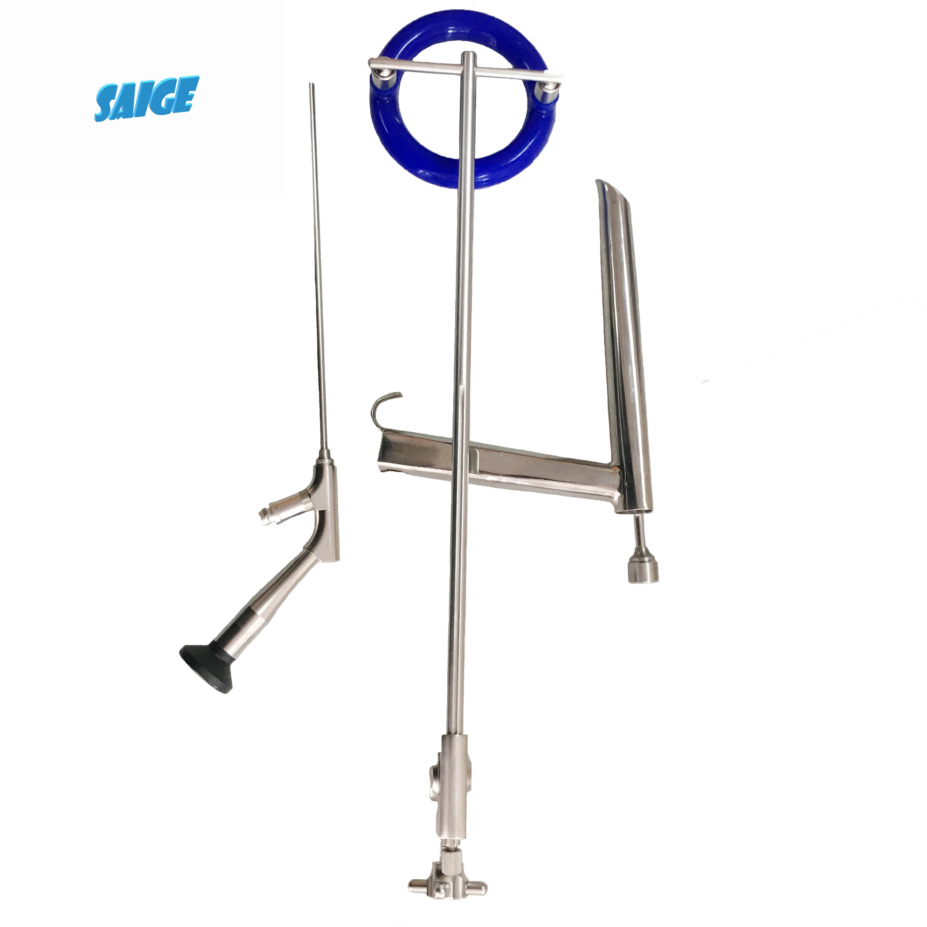 ENT medical instrument Laryngoscope tube /Self retaining laryngoscope tube with side view endoscope