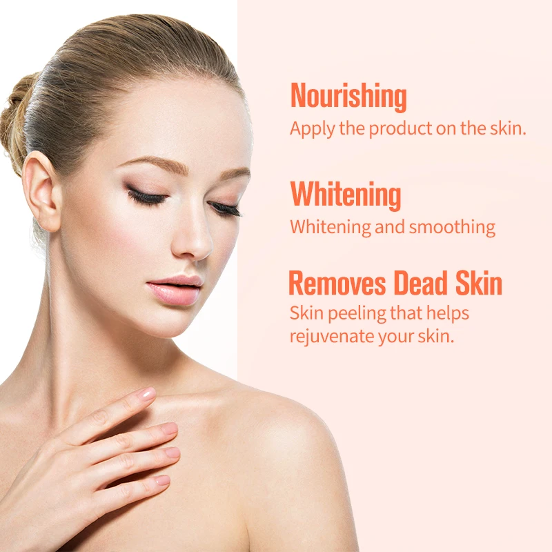 OEM Organic Body Oil for Lightening Skin Yellow Peel-Off Oil with Papaya and Carrot Private Label Whitening Oil