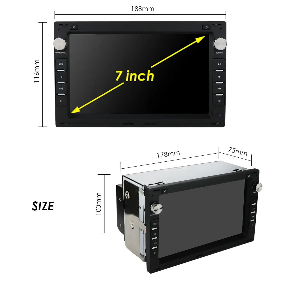 Car DVD Player7inch Auto Radio Android 10 For Volkswagen PSSAT B5 POLO Car Gps Navigation With WiFi 4G BT