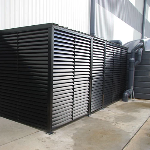 Factory privacy vertical slat fencing panels aluminum slats for fence with good price