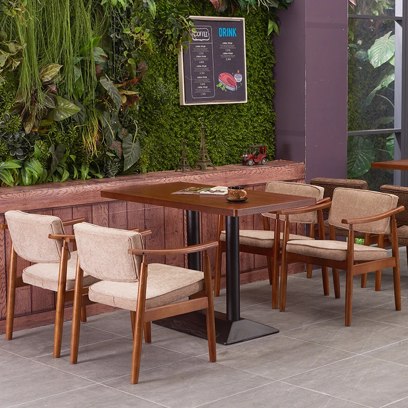 Модный молочный чай десертный магазин кофейный западный ресторан стол для переговоров и стул в современном простом стиле для отдыха