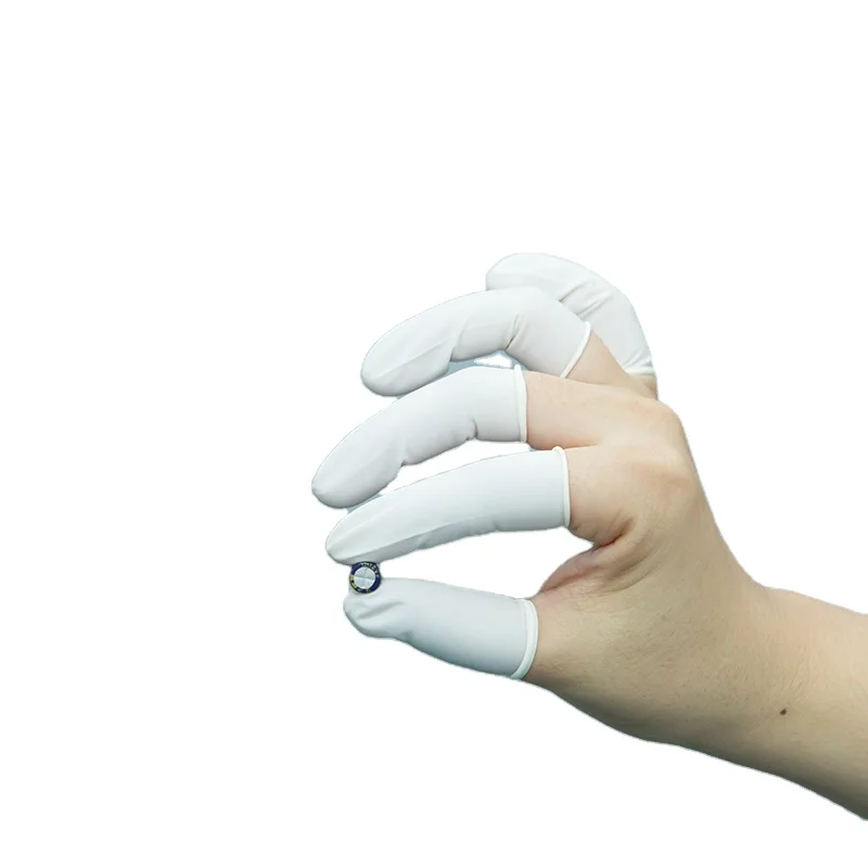 Disposable protective gloves lint free cloth unfolded and cut latex fingertips half finger gloves labor protection fingertips