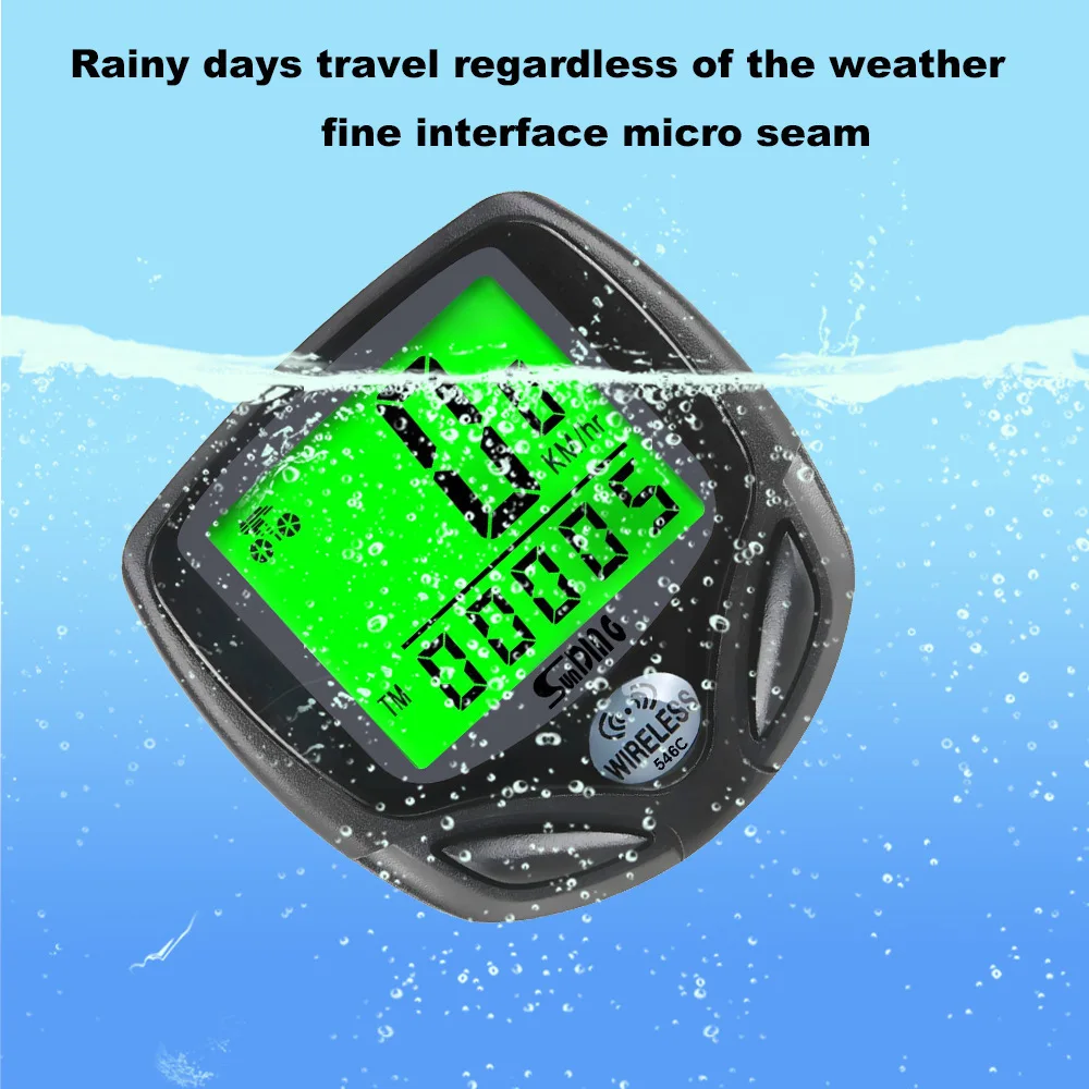 
Hot sale Waterproof Bike Speedometer Luminous Wireless Bicycle Computer 