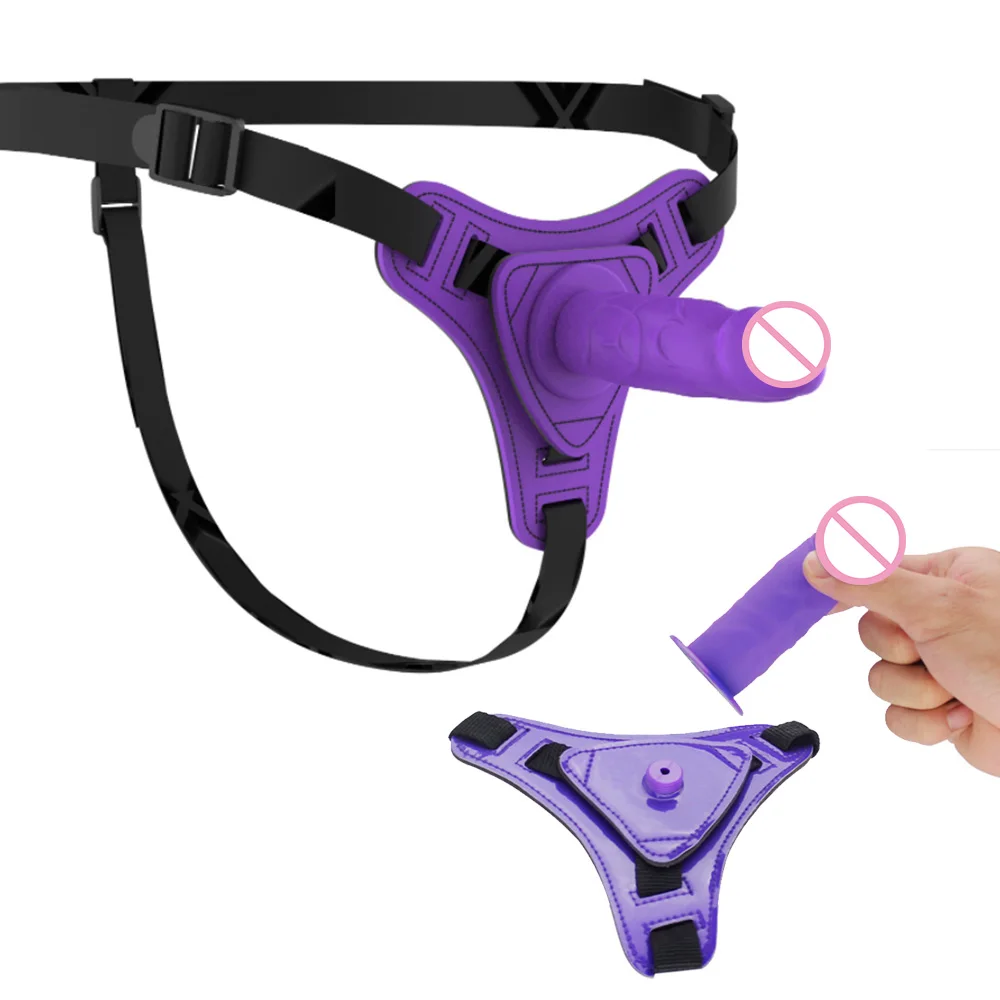 Silicone Sex Bondage Belt Lesbian Sex Toys Double Penis Vaginal Couple Adult Game Harness Strapon Strap on Dildos