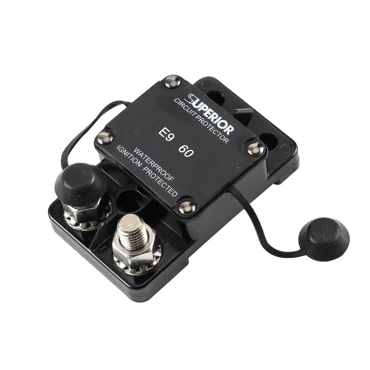 E9A 60 Amp  side by side  bimetal automobile circuit breaker
