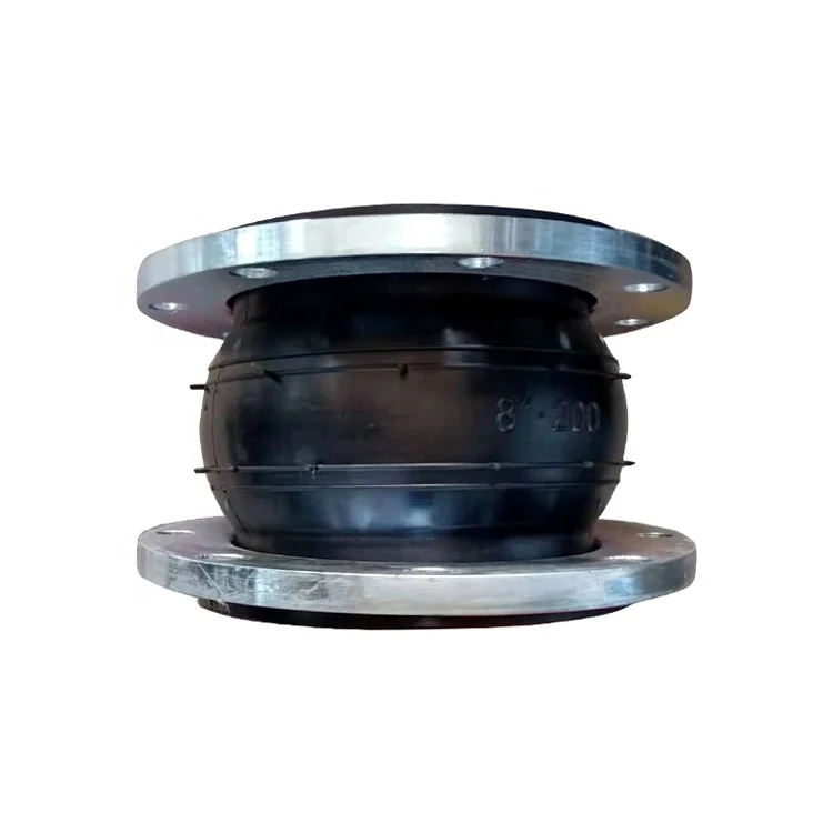 Высококачественный PN10/PN16 односферический углеродистый стальной оцинкованный фланцевый резиновый компенсатор