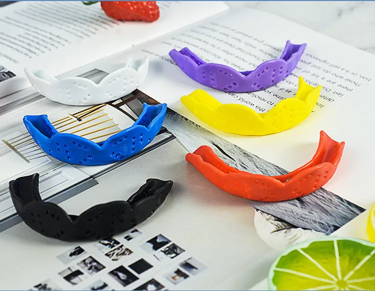 Custom LOGO MMA flat eva Mouth Guard Gum Shield Football Basketball Boxing Wholesale Mouthguard thin Teeth Sports Mouth Guard