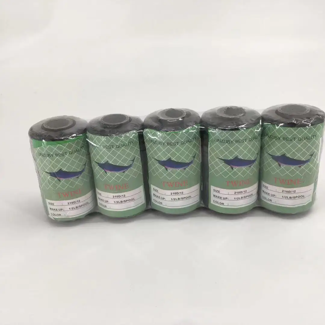 Twisted nylon fishing twine 210D/ 9 many colors fishing twine  and fishing net twine
