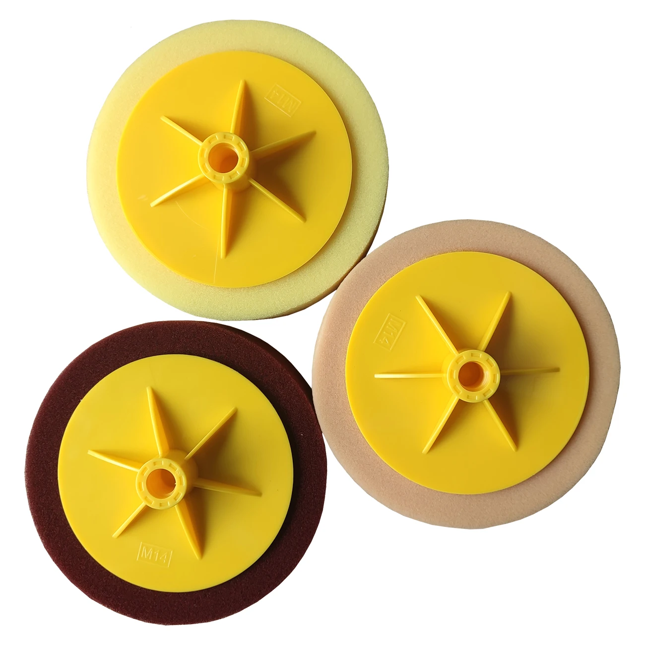 Губка для мытья автомобиля, Губка для полировки, 6 дюймов, 45 мм, кремового цвета, Заводская поставка