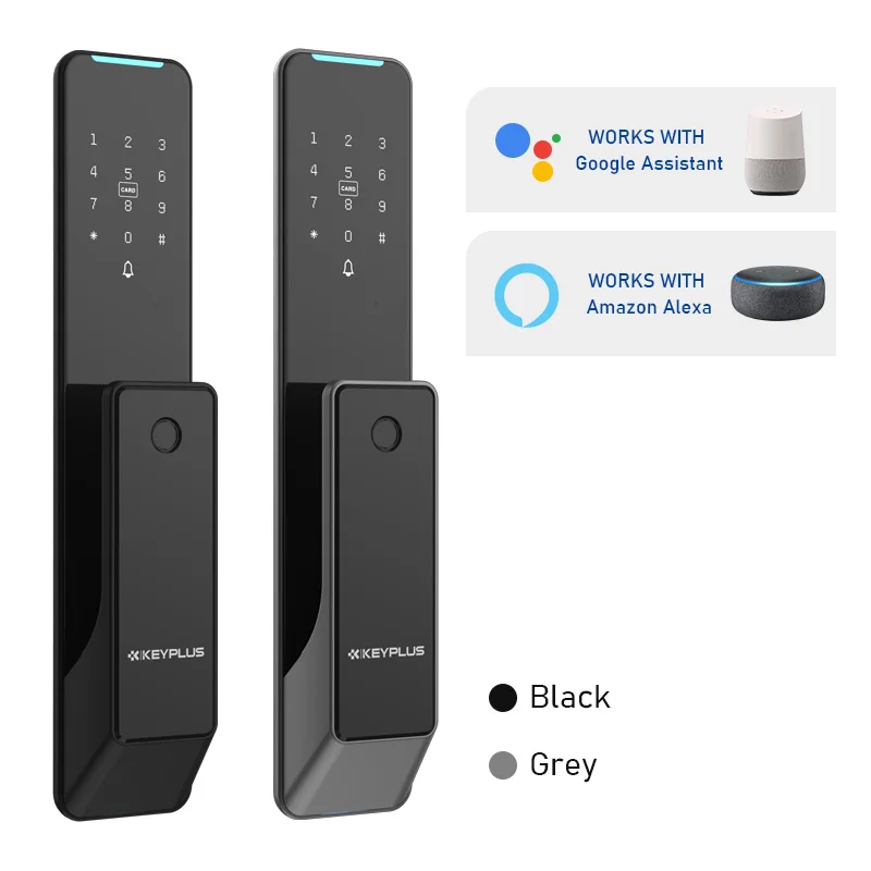 Keyplus KX2 Wifi TUYA APP Anti-Copy Card Fingerprint Smart Door Lock