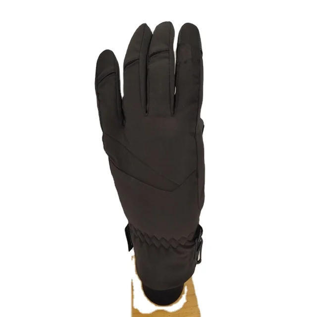Factory supply wholesale customization winter black ski gloves