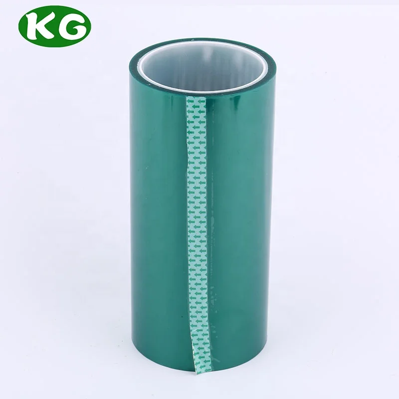 High Temperature Heat-resistant PET Silicone Adhesive Green Insulation Polyester Tape For Insulation Masking