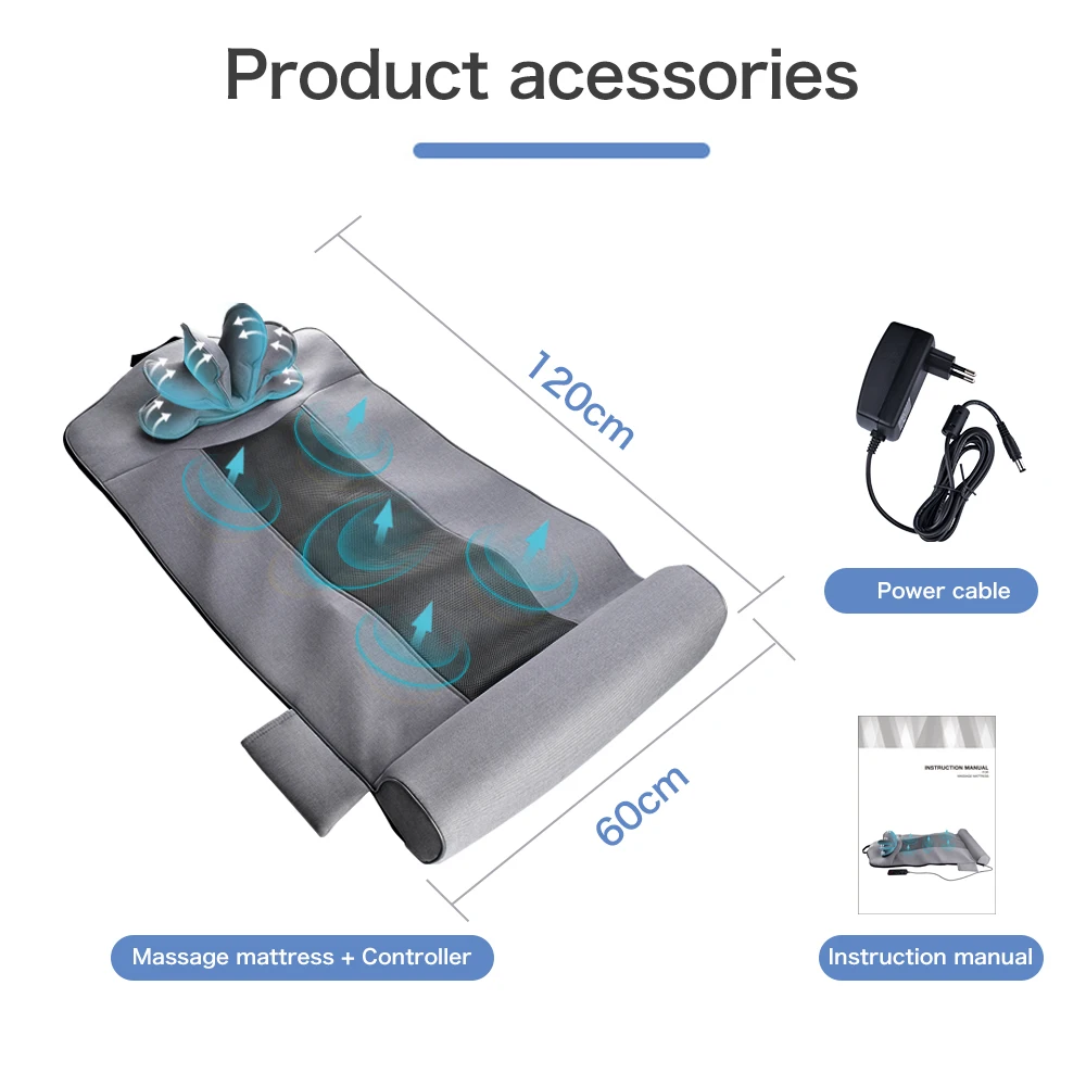 High Quality PU Electric Airbag Compression massage mat mattress with Vibrating