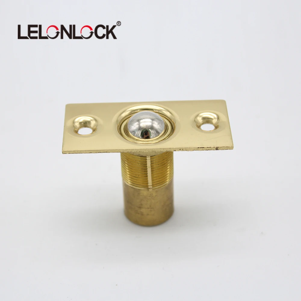 Pure Copper Ball Roller Invisible Door Catcher Popular Brushed Gold Silent Base Knob