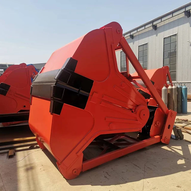Cheap Price Steel Scrap Clamshell Bucket Orange Peel Grab Bucket Crane Grab Four Ropes Mechanical Clamshell Grab