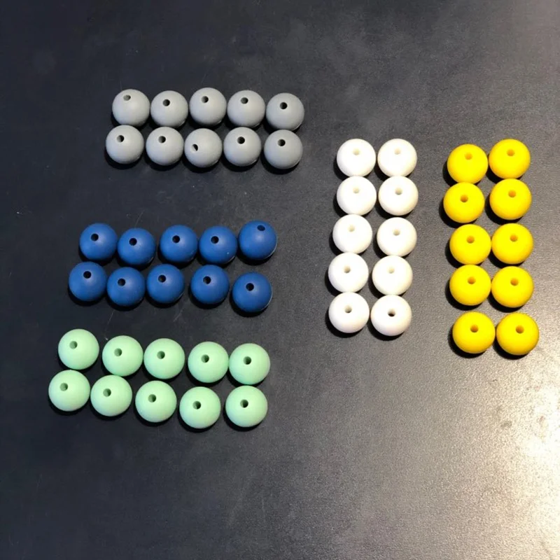 Оптовая продажа с фабрики, силиконовые бусины «сделай сам», детское колье-прорезыватель, цепочка, аксессуары