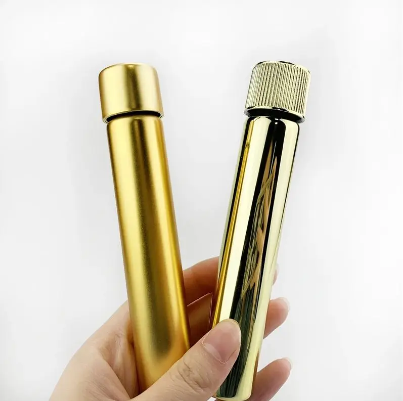 120mm Child Proof Packaging Matte Black Borosilicate Glass Doob Tube