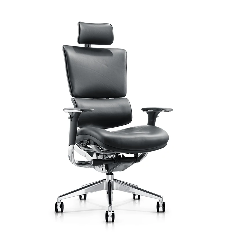 bifma standard 24 hours heavy duty leather ergonomic office chair for console desk