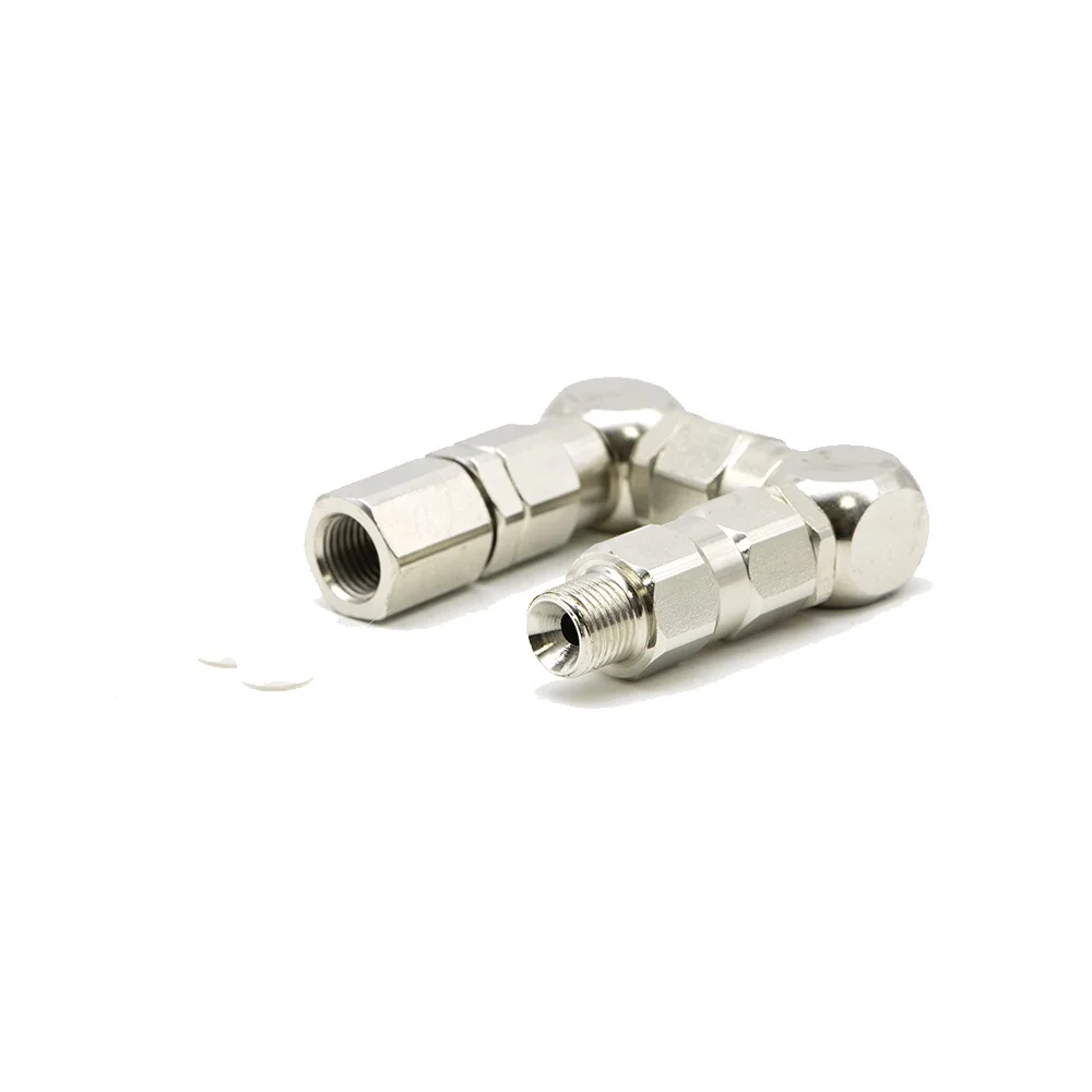 202579 GREASE Z SWIVEL, 1/4-3/8  NPT Universal Stainless Steel Z-Shaped Spray Nozzle Swivel Joint Spray Gun Tool Parts