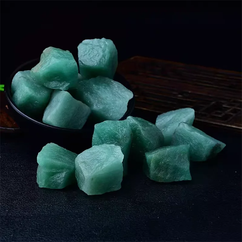 Manufacturers supply natural green Donglin stone loose incense stone degaussing stone