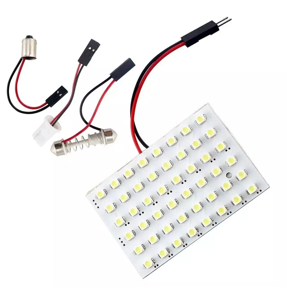 12V DC 12/36/48 SMD 1210 LED Panel Light Auto Dome Reading Light White Color T10 Festoon BA9S