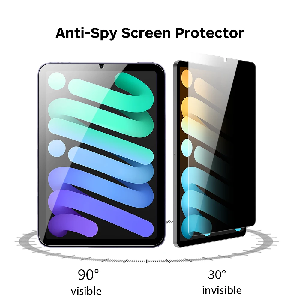 Factory supply Anti peep Protective Tempered Glass for iPad mini 6