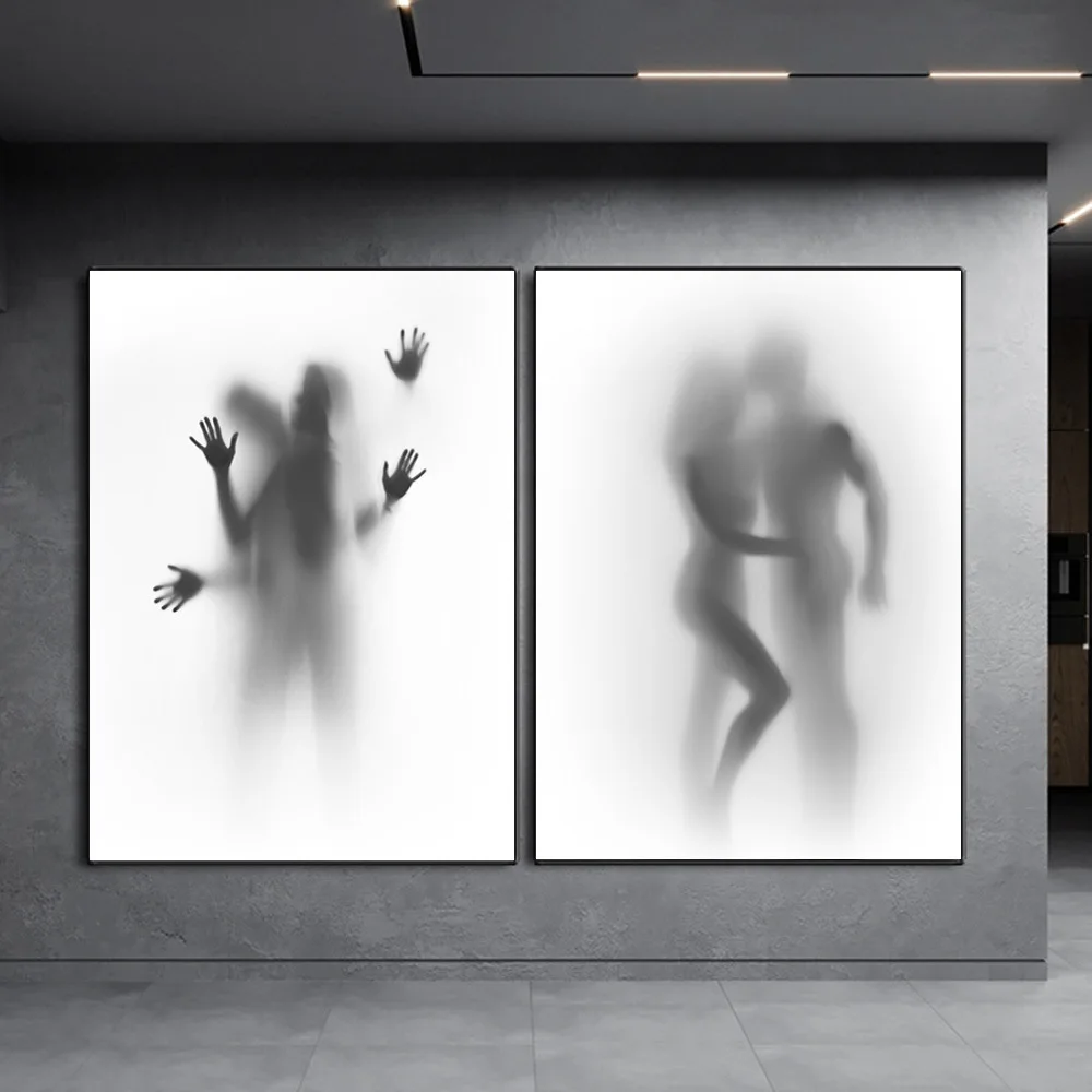 Large Canvas Decal Couple Love Romantic Bedroom Painting Sexy Room Decor Wall Art