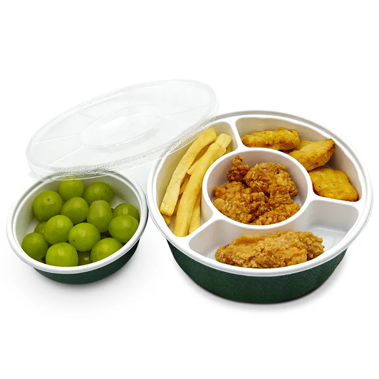 Food Grade PP Plastic Microwaveable Round Takeaway Meal Prep Disposable Plastic Container