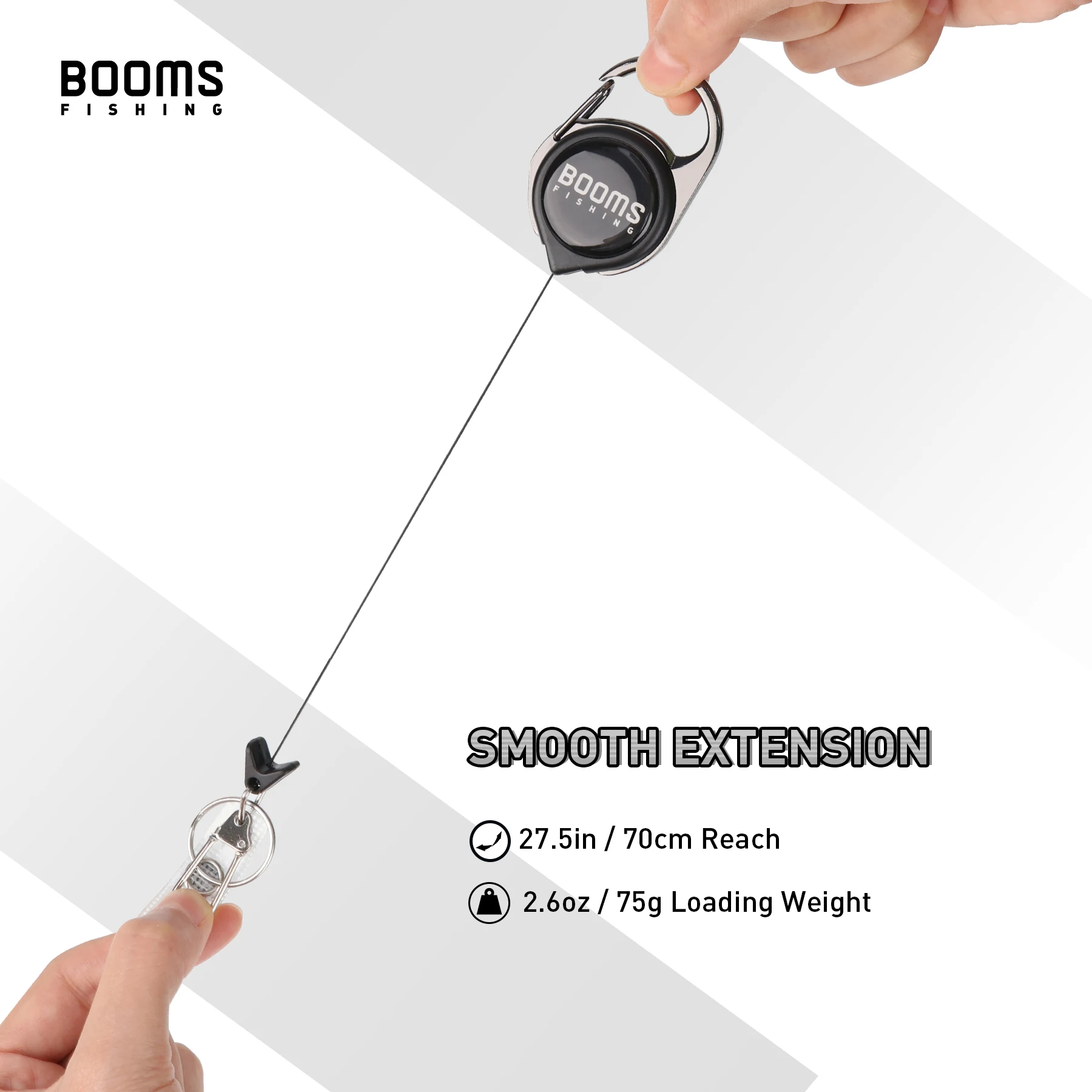 Retractor Keychain 4.1in Retractable Reel Badge Holder Tool Key Ring Horseshoe Buckle ID Badge Clasp RG1 Tether 2 PCS in Pack