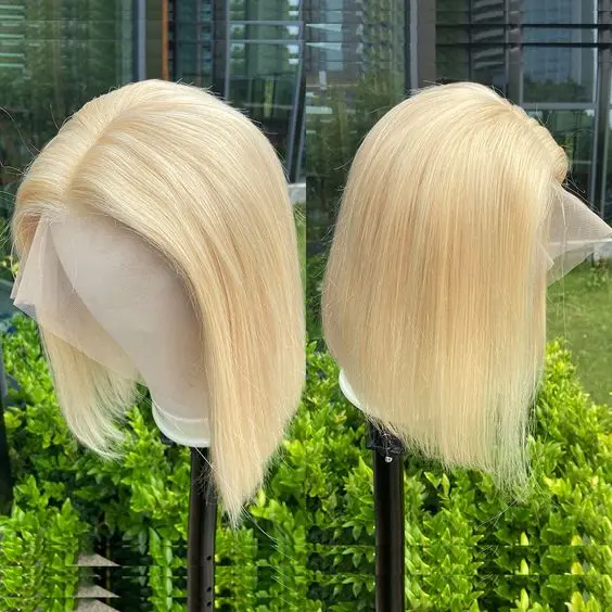 Парик XBL Virgin блонд 613, прямые волосы, фронтальные кружевные парики, Hd прозрачная пленка, тонкие швейцарские кружевные парики, оптовая продажа, поставщики полностью кружевных париков