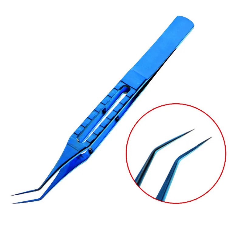 FUE 11.5cm Titanium Alloy Hair Implant Forceps Hair Transplant Tweezers for Hair Transplantation Instruments