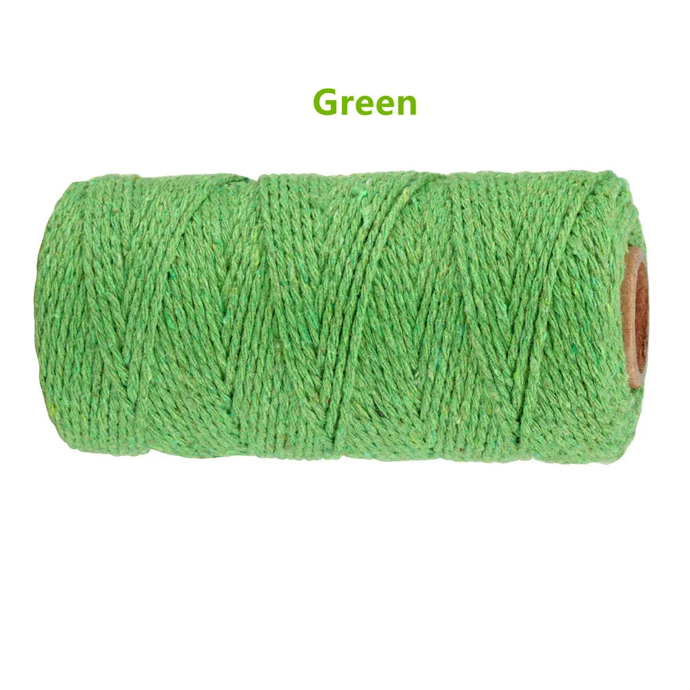 Natural Quality Set 100% Cotton Braided Black Rope 2mm 3mm 4mm 5mm 6mm 8mm 10mm Single Strand Twisted Color Macrame Cord