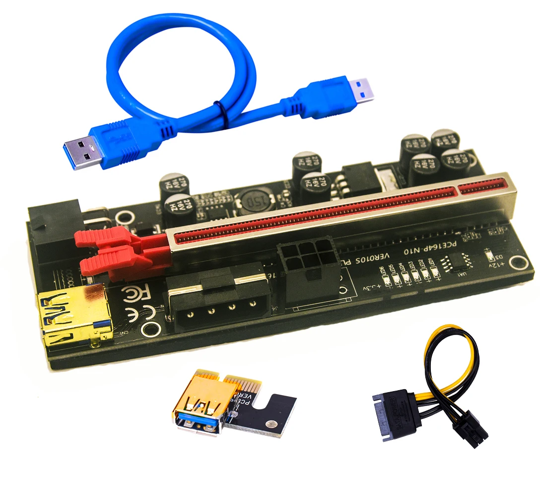  60 см VER 009S PCI-E 1X до 16X LER Riser 009 расширитель карты PCI Express адаптер USB 3 0 кабель