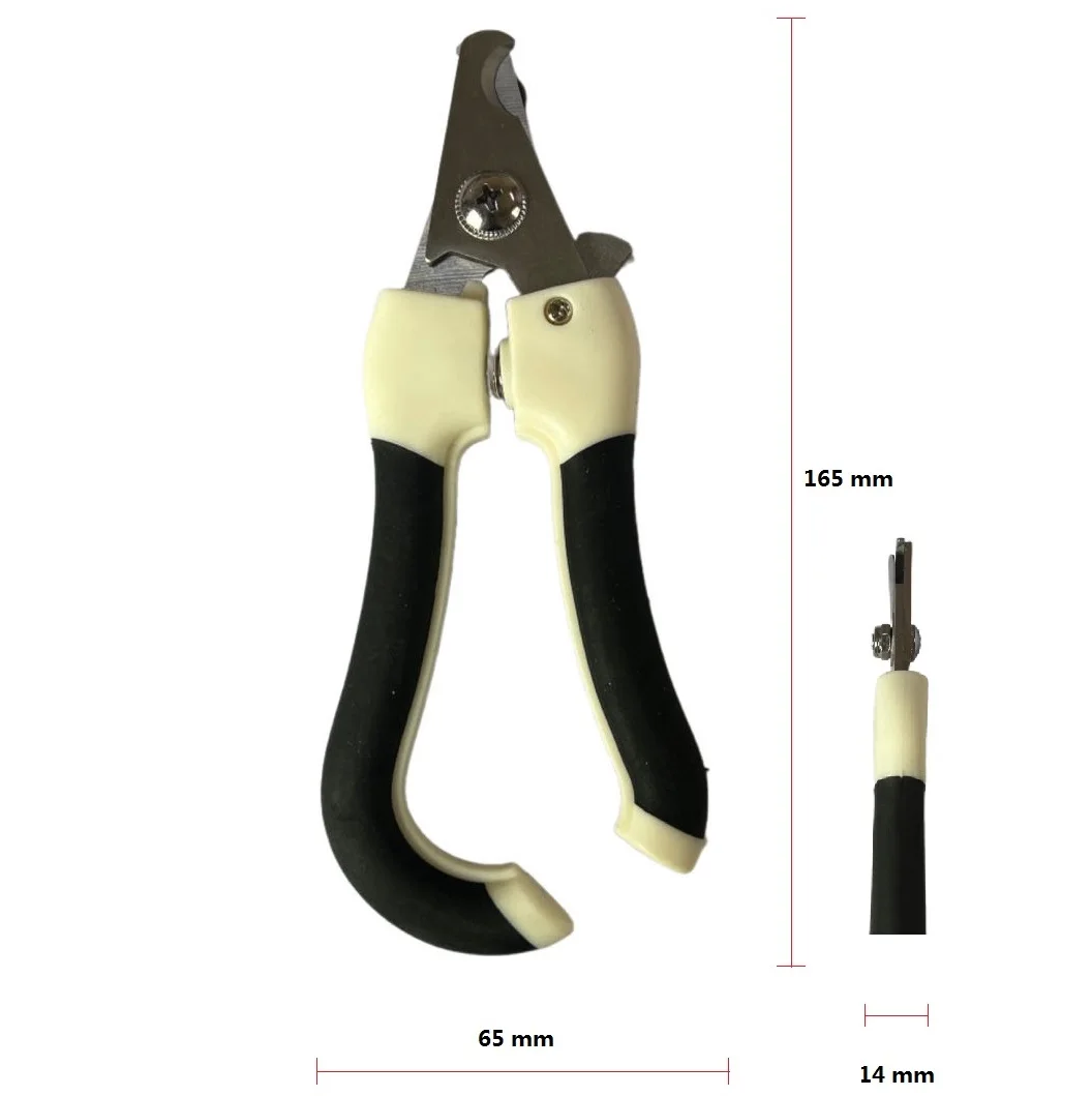 Anti Slip Handle Stainless Steel Safe Pet Dogs Cats Nail Toe Claw Cutting Clippers With Free Nail File