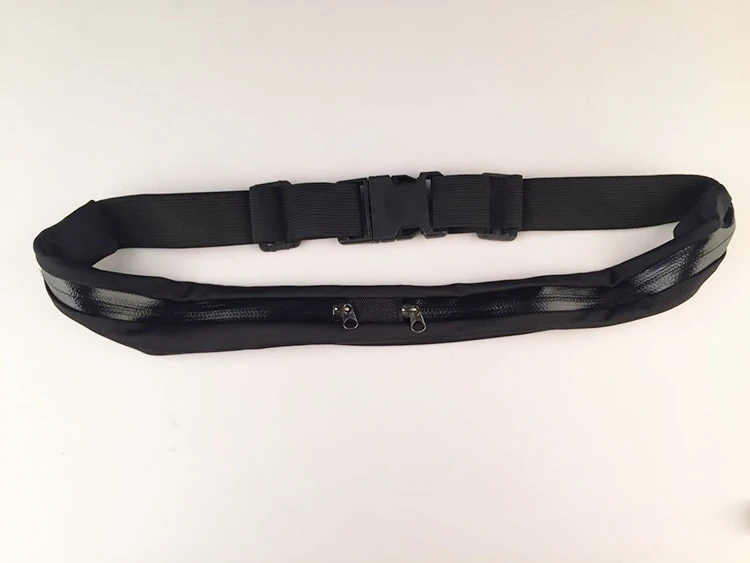 Running Accessories Hands-Free Waist Phone Belt With 2 Zipper Pocket Waterproof